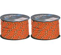 Bo-Camp - Corde en Rouleau - Ø 4 mm - 20 mètres - Nylon (Lot de 2)