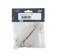 Bo-Camp - Corde + tendeurs - Ø 3 mm - 2x3,5 mètres - Coton, Beige