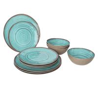 Bo-Camp Halo Aqua set de vaisselle - 12 pièces