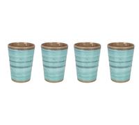 Bo-Camp Halo Tasse Mélamine 4 Pièces - Aqua