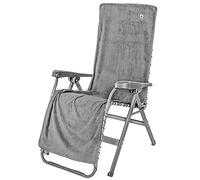 Bo-Camp - Housse de chaise L - Universel - Tissu éponge - Gris clair