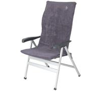 Bo-Camp - Housse de chaise M - Universel - Tissu éponge rembourré - Gris
