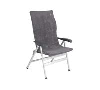 Bo-Camp - Housse de chaise M - Universel - Tissu éponge rembourré - Gris