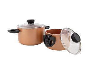 Bo-Camp - Industrial - Batterie de cuisine - Slauson - Compact 2-2 Pièces - Aluminium - Induction