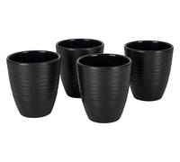 Bo-Camp Industrial Orville tasse mélamine 4 pièces - Noir