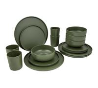 Bo-Camp Industrial Patom Vaisselle 16 Pièces - Vert