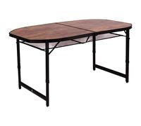 Bo-Camp Industrial Table Woodbine Ovale Modèle malette 150x80 cm
