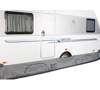 Bo-Camp - Jupe anti-courant d'air caravane - Universel deluxe - Gris