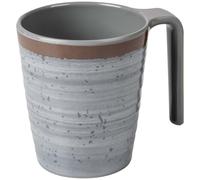 Bo-Camp - Mug - Halo - L - Mélamine - 4 Pièces - Gris