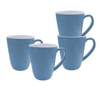 Bo-Camp Mug L Bicolore Mélamine 4 Pièces Bleu