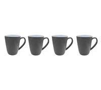 Bo-Camp Mug L Bicolore Mélamine 4 Pièces - Gris