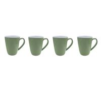 Bo-Camp Mug L Bicolore Mélamine 4 Pièces Vert
