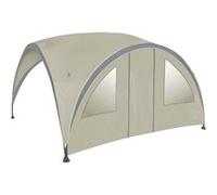 Bo-Camp Paroi Latérale pour Abri de Réception avec Porte et Fenêtre, Panneau Latéral pour Pavillon, Paroi pour Chapiteau Jardin Extérieur, M Beige Beige G