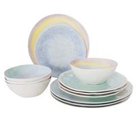 Bo-Camp Pastel Vaisselle Barfleur Mélamine 12 Pièces