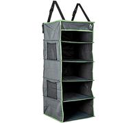 Bo-Camp - Range-tout - 5 compartiments - Multifonctionnel - 34x34x85 cm, Anthracite
