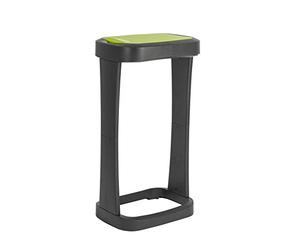 Bo-Camp - Sac poubelle - Couvercle rabattable - 120 litres - Vert/noir