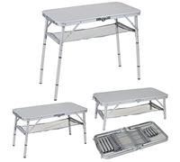 Bo-Camp - Table d'appoint - Premium - Modèle coffre - 80x40 cm, Gris