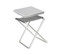 Bo-Camp - Tabouret + Tablette/Plateau - Gris