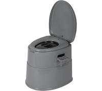 Bo-Camp - Toilettes Portables divisibles - Hauteur d'assise 45 cm - 7 litres - Gris