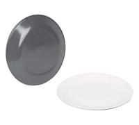 BC Plato llano melam. 2-t. gris 4p
