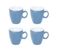Bo-Camp Two-Tone Tasse Mélamine 4 Pièces - Bleu