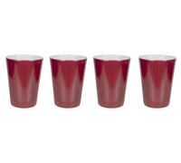 Bo-Camp Two-Tone Tasse Mélamine 4 Pièces - Rouge