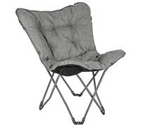 Bo-Camp Urban Outdoor Chaise Unisexe Motif Papillon Anthracite Taille Unique