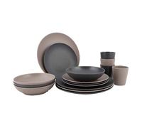 Bo-Camp Urban Outdoor Vaisselle Folkestone 16 Pièces - Beige/Gris