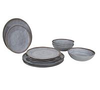 Bo-Camp - Vaisselle - 100% Melamine - 12-Pièces - Halo