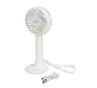 Bo-Camp Ventilateur à main Avec support ABS - Blanc