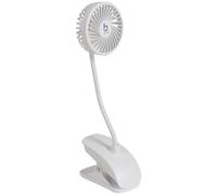 Bo-Camp - Ventilateur de table avec pince - Flex - ABS - Blanc