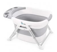 Bo Jungle | Baignoire bébé pliable avec siège et bouchon thermosensible - 80 x 57 cm
