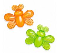 Bo Jungle | Lot de 2 anneaux de dentition réfrigérants Papillon - 10 x 8 cm