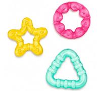 Bo Jungle | Lot de 3 anneaux de dentition réfrigérants formes Cool Shapes - 10 x 8 cm
