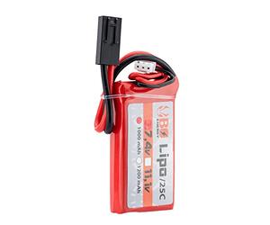 BO Manufacture 1 Stick Batterie Lipo 2S 7.4V 1000mAh 25C Peq