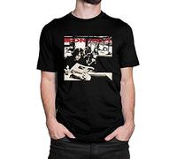 Bo-n Jo-VI Cross Road Men's T-Shirts Round Neck Classic Short Sleeve T-Shirt Black S