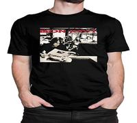 Bo-N Jo-VI Cross Road Men's T-Shirts Round Neck Short Sleeve T-Shirt Black M