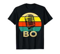 BO Name Microphone rétro Amusant Musique des années 80 Vintage Lovers T-Shirt