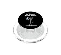 Bo Ohw O Wo ER Meme Bouteille d'eau Accent Britannique PopSockets PopGrip pour MagSafe