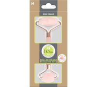 Bo...Paris - collection : Le SPA - Rituels de beauté - Roller visage en quatz rose double embout - Pour un teint éclatant -Lot de 1