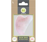 Bo...Paris - Le SPA - Rituels de beauté - GUA SHA en quartz rose - Pierre de quartz rose pour le visage - Massage pour le visage - Lot de 1