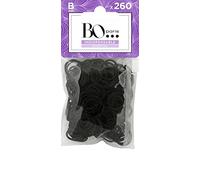 Bo... Paris - Mini élastiques cheveux - Pack de 260 élastiques cheveux noirs - Elastiques sans métal ultra résistants - Lot de 1