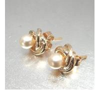 BO Plaqué Or ""Beauty Pearls"" Blanc