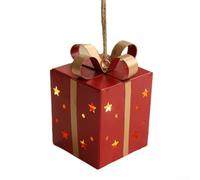 Bo?te No?l en Fer pour forgé Décoratif Creux pour Fêtes Bo?te | Iron Construction, Hollow Design For Lights, pour ideal For Weddings And Parties, Festive White Red Green Colours