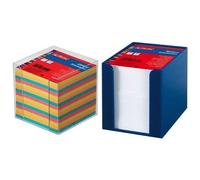 Herlitz Boîte pour bloc-notes 1600360 – 700 Post-it blancs 9 x 9 x 9 cm – Noir
