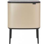 Brabantia Poubelle Bo Touch Bin, 3 x 11 litres - Metallic Gold
