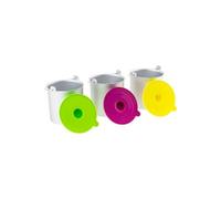 Lot de 3 bols pour turbine à glace HF180 - H.KOENIG BO318 - Capacité 1L - Couleurs acidulées