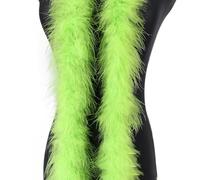 Boa à plumes de dinde 2 m 8 cm - Plumes en peluche moelleuse - Étole à plumes - Guirlande à plumes pour sapin de Noël, mariage, bricolage, burlesque, carnaval, fête, costume des années 20, environ 15