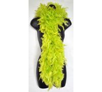 Boa à plumes multicolores vert citron vert vif pour fête, carnaval