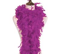 Boa en plumes - 180 cm - Rose foncé